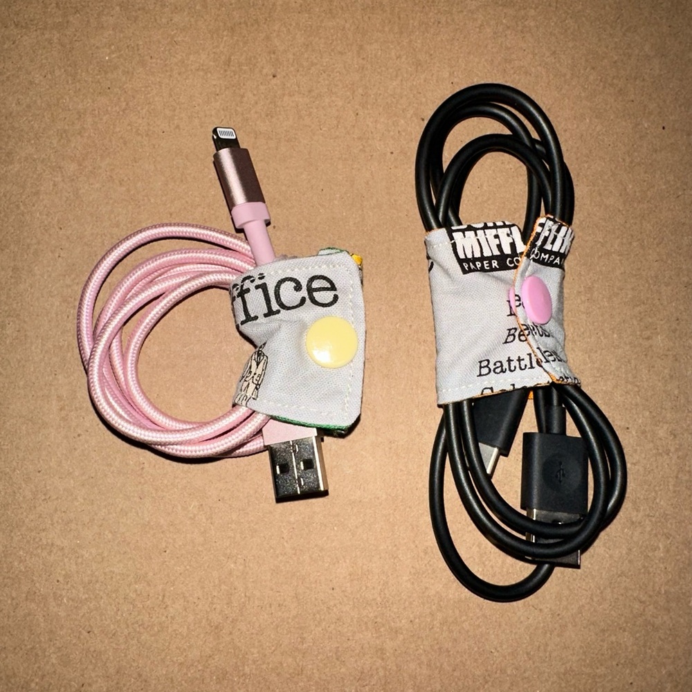 Handmade Cord Savers- Set of 2 The Office themed